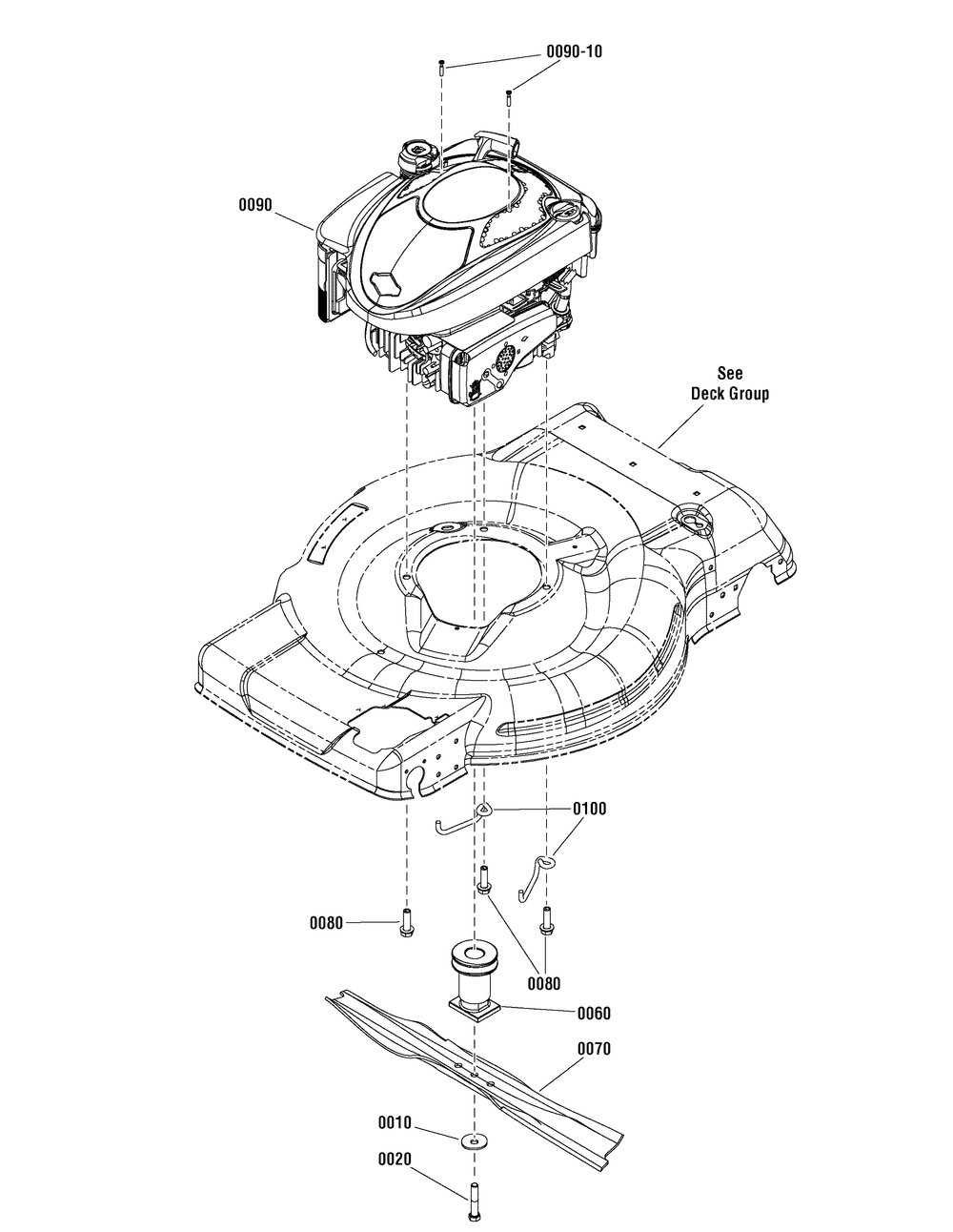 Engine Group (7502948) Diagram and Parts List for 7800886-BTXPV22725 2012 Briggs and Stratton Lawn Mower